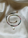 #bracelet #summer #été #girly #blanc #fleur #bijoux #jewelry #jewellery #goodvibe #bali #flower #perles #gold