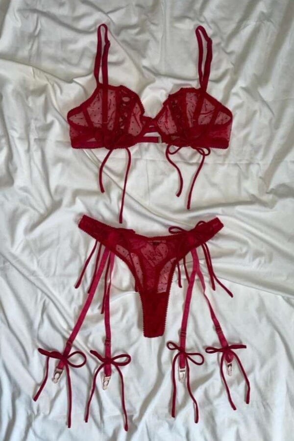 Ensemble "KISS ME" Rose clair