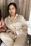 pyjama satin creme handmade bali
