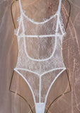 Bodysuit "Swan" Cream