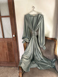 Kimono "ANDREE" Satin Sage