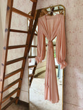 Kimono "ANDREE" Satin Light Pink