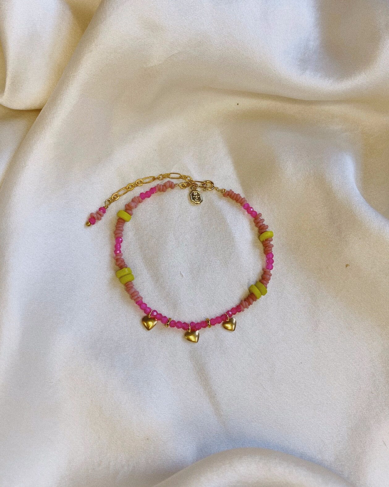 rose  Nouveautés  new jewellery  jewellery  jaune. dore  coeur  bracelet