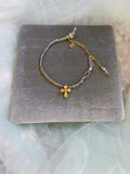 Nouveautés  new jewellery  jewellery  doré  croix  bracelet  bleu