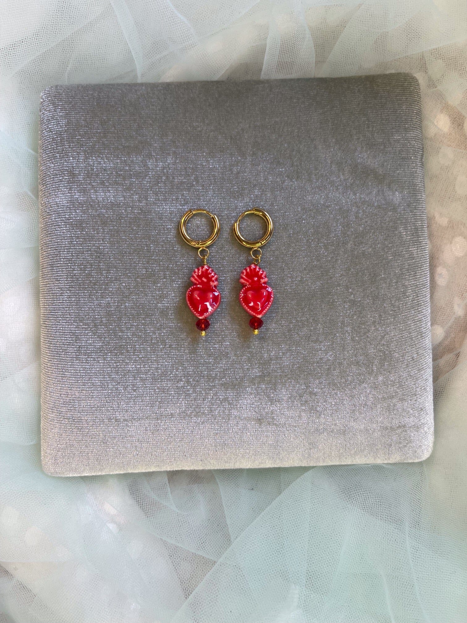 Earrings "Laly" Red
